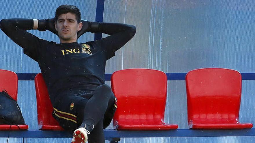 Courtois estaba muy tranquilo durante el Mundial.