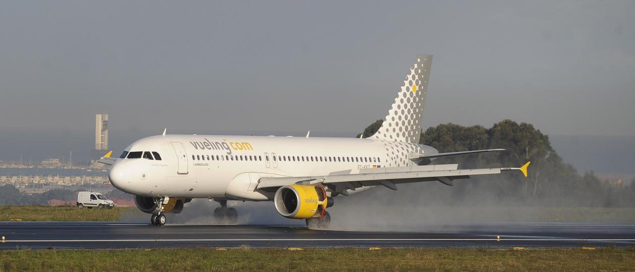 Un avión de la compañía Vueling.