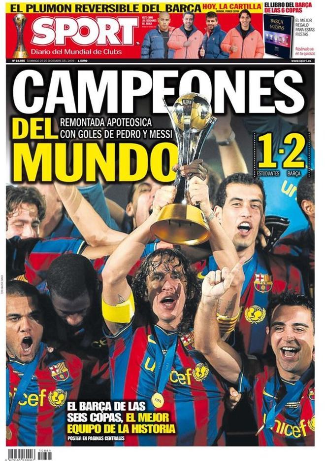 2009 - El Barcelona conquista la Copa Mundial de Clubes de la FIFA ante el Estudiantes