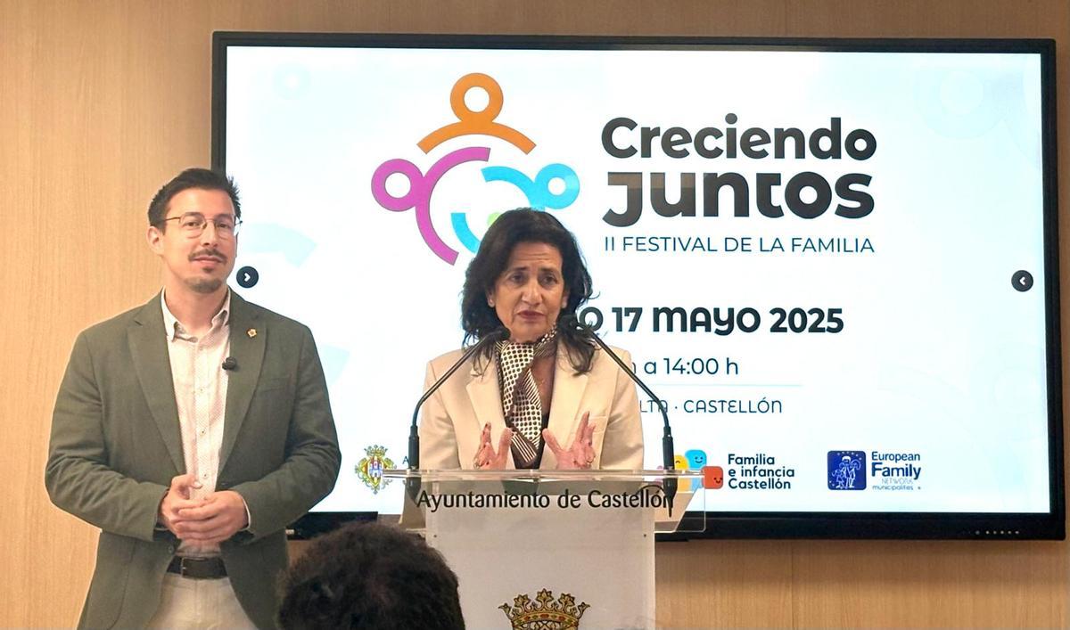 Alberto Vidal y Angelica Such, en la presentación.