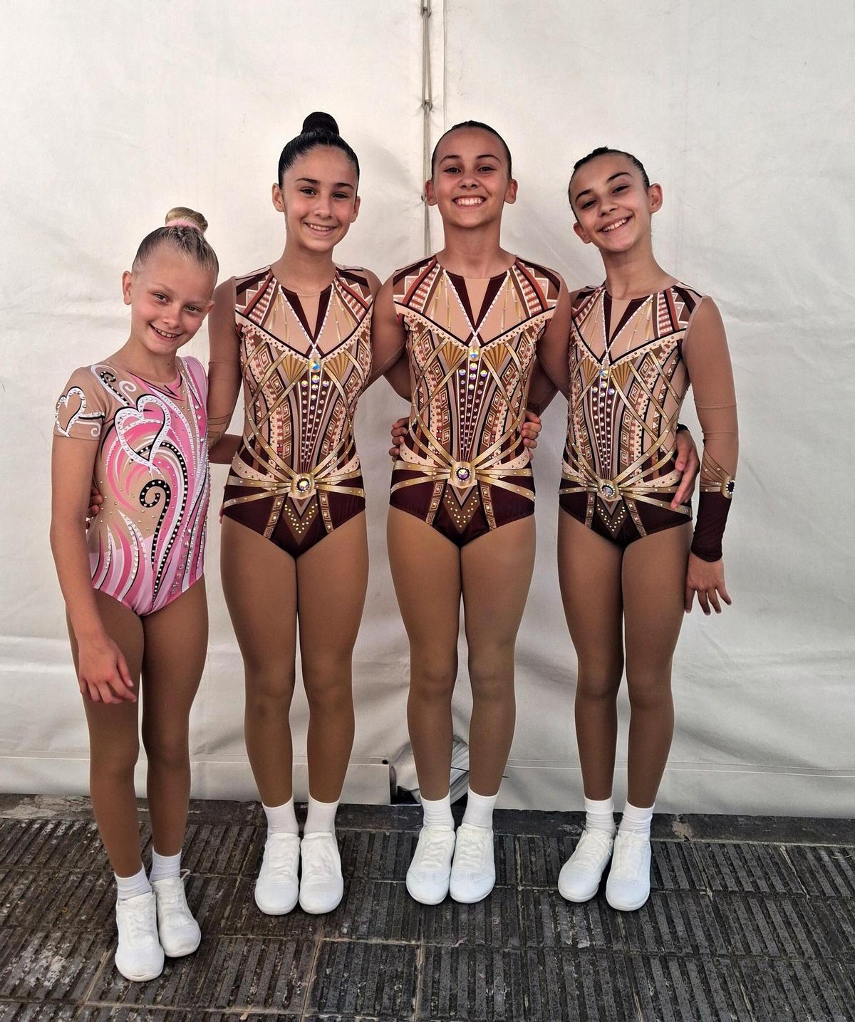 Gimnastas participantes en el campeonato de España