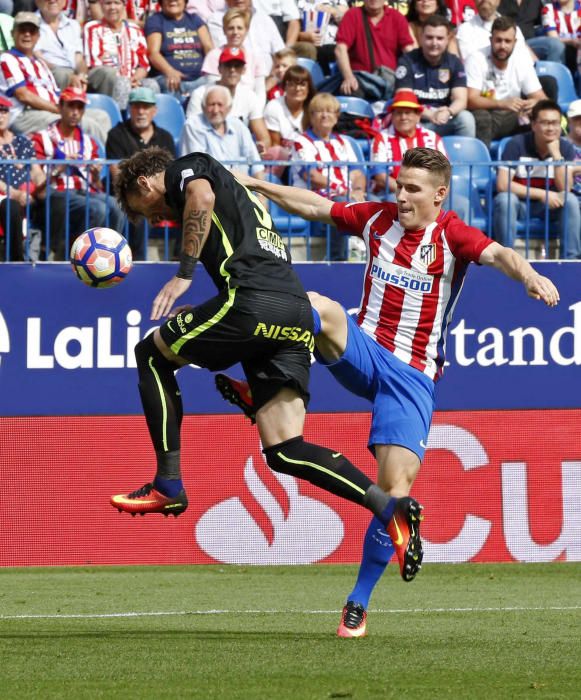 Imagen del partido entre el Atlético de Madrid y el Sporting