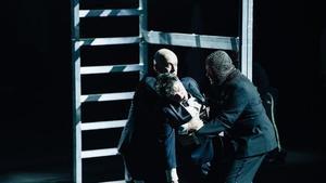 Un momento de La verdadera historia de Rocardo III, el viernes, en el Teatre Grec.