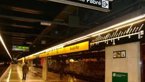 Estación Besòs Mar de la L4 del metro de Barcelona