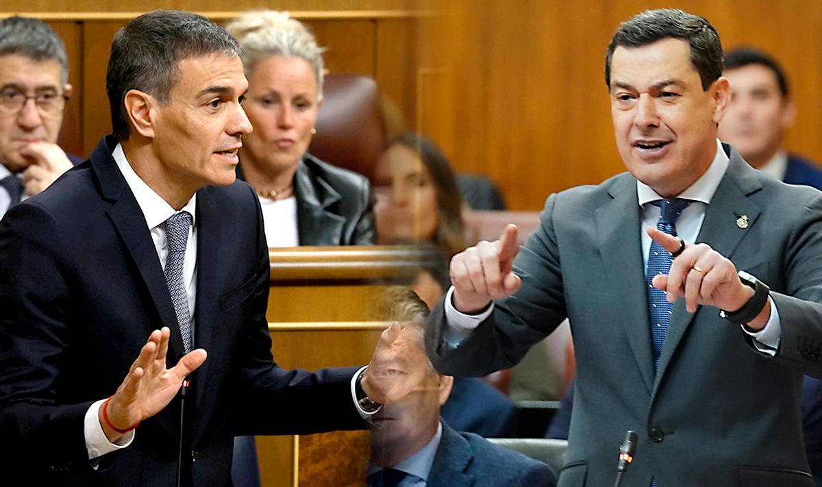 Pedro Sánchez y Juanma Moreno.