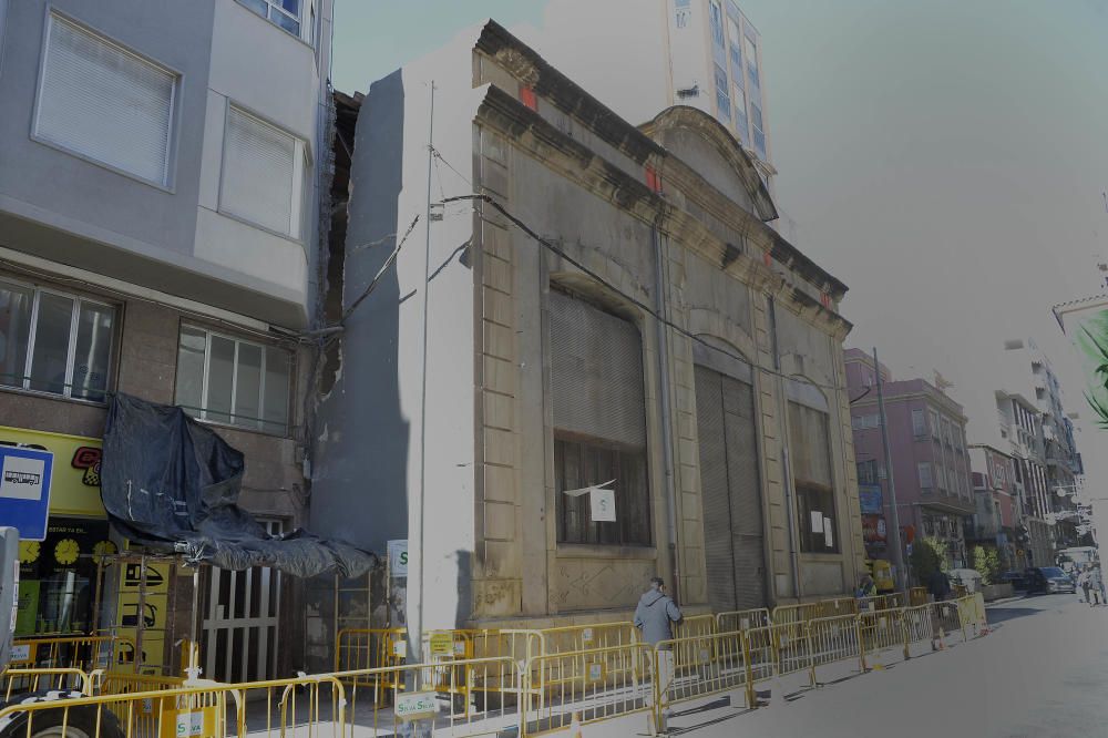 El edificio de El Progreso, en proceso de demolici