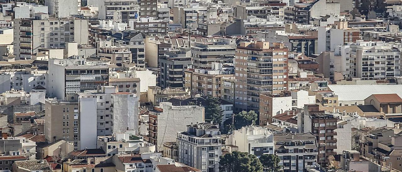 Vista panorámica del casco urbano de Elda. | ÁXEL ÁLVAREZ