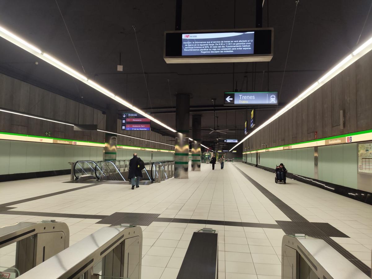 Vuelven los paros parciales al Metro de Málaga.