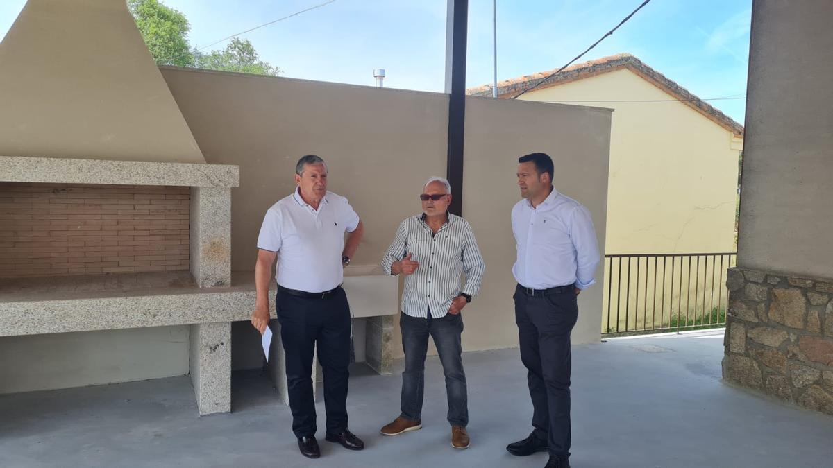 Javier Faúndez en su visita a Pino del Oro
