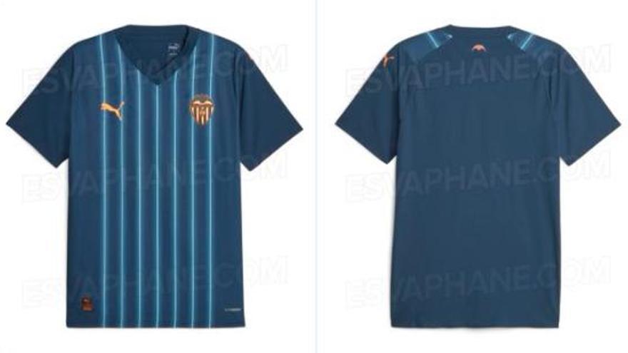 Filtrada la nueva tercera camiseta del Valencia para temporada 23/24 - Superdeporte