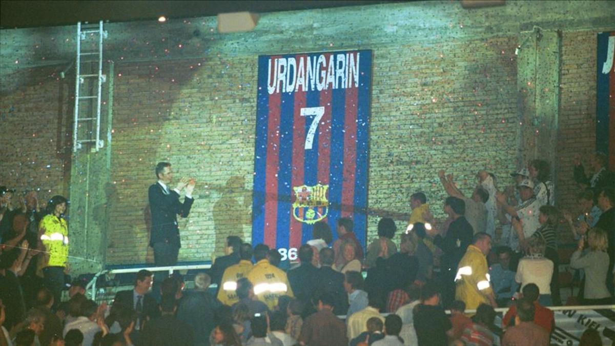 Urdangarin, en el homenaje del Palau en 2001