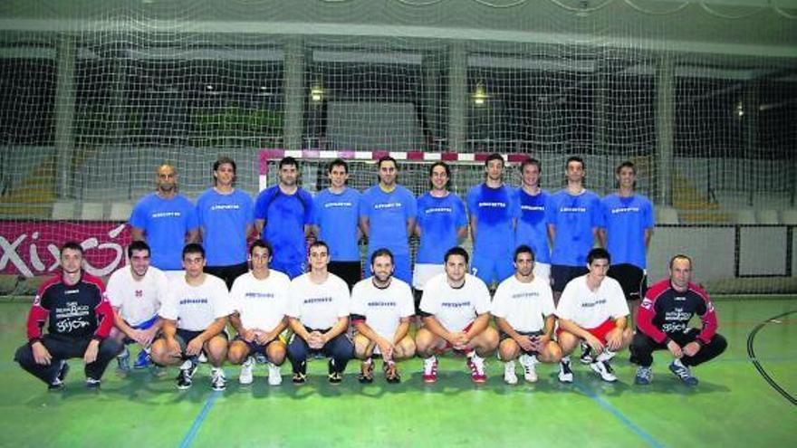 Plantilla del Medicentro Gijón Balonmano.