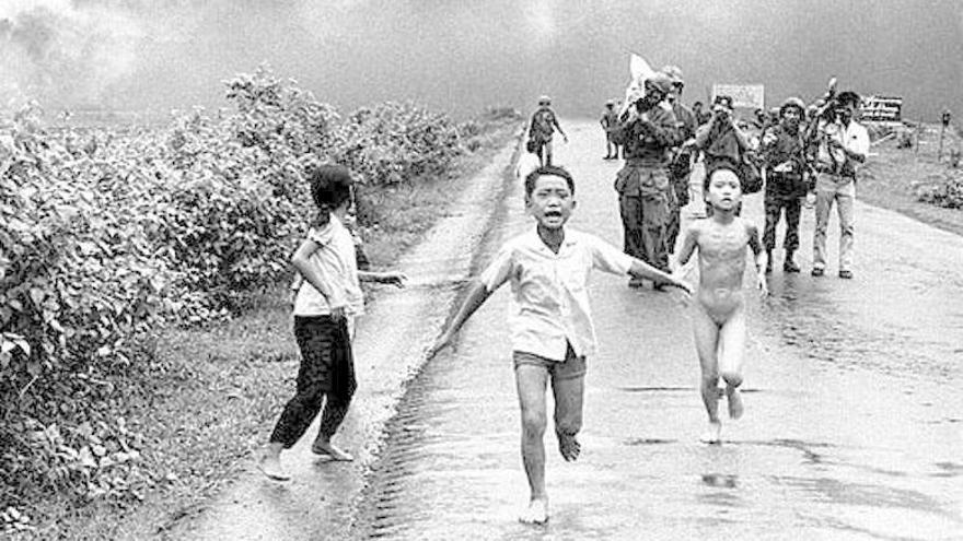 La imagen tomada por Nick Ut durante la guerra de Vietnam.