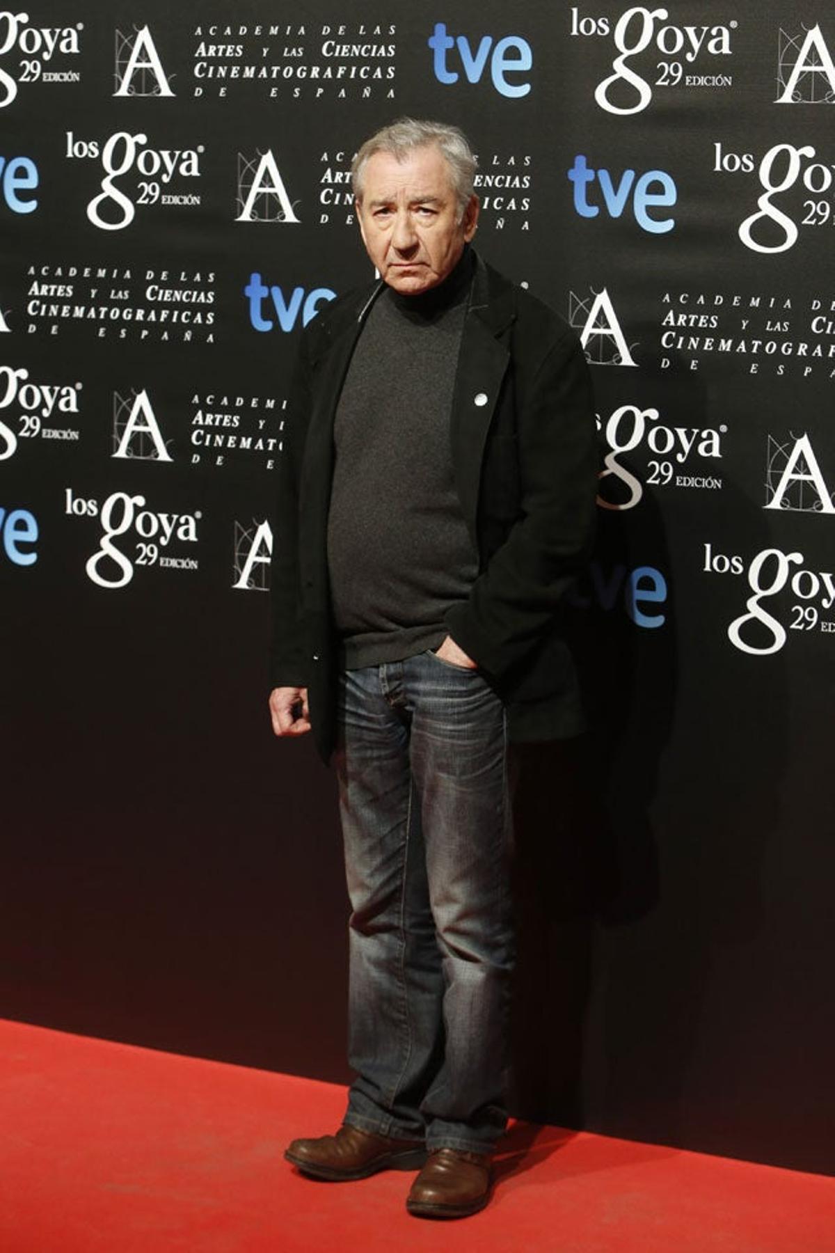 Jose Sacristán, en la fiesta de los nominados a los Goya 2015