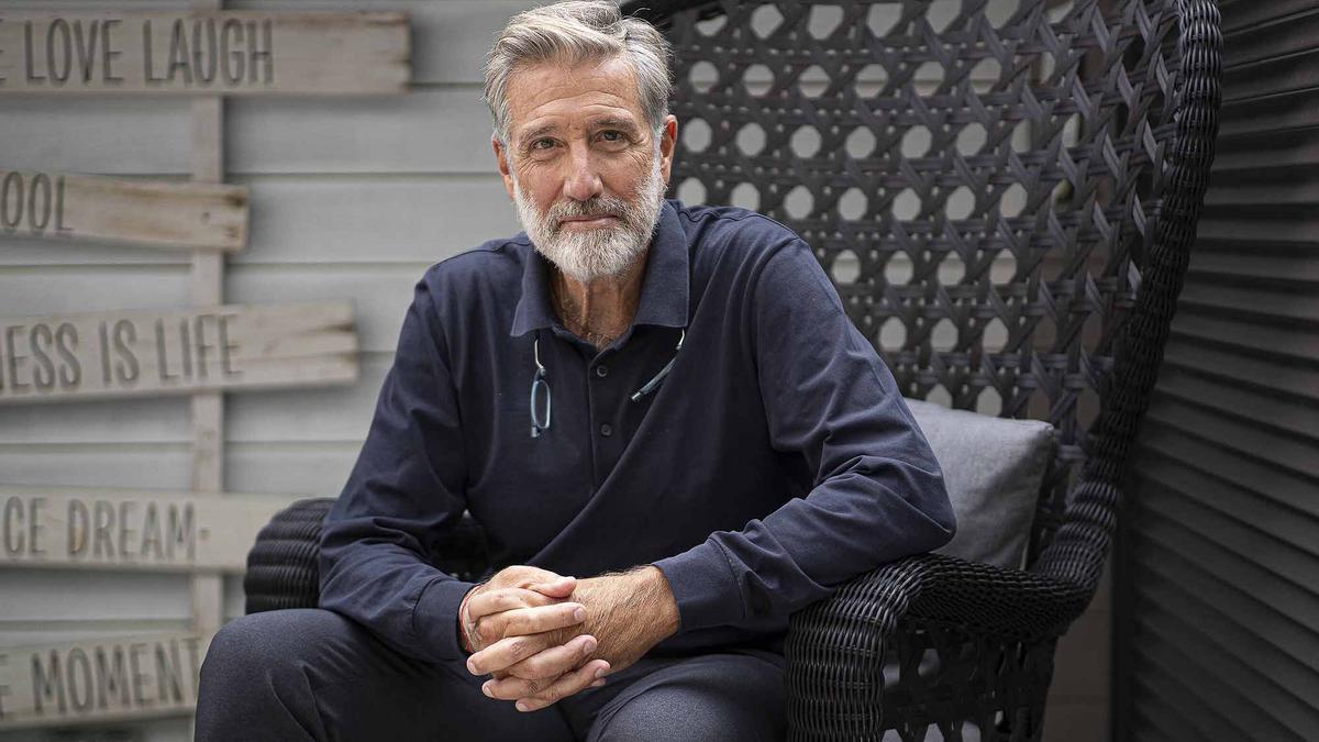 Emilio Aragón, autor de 'Telmo Lobo. El misterio del capitán', en Barcelona.