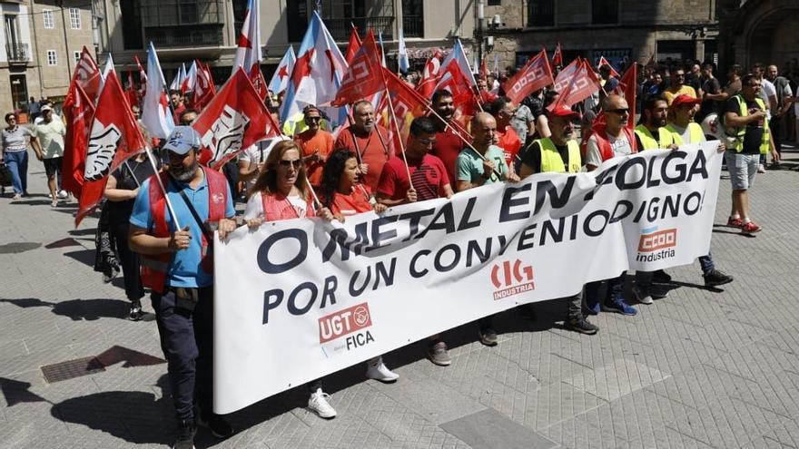 Cortes de tráfico y concentraciones de protesta en la primera jornada de huelga del sector del metal