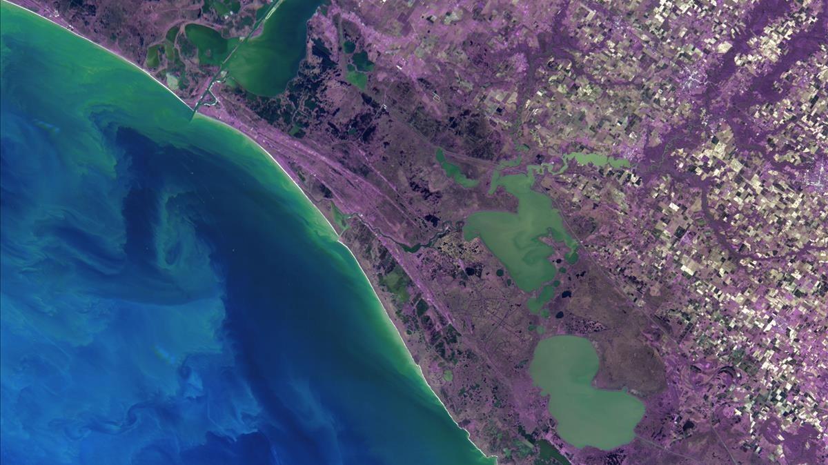 Louisiana (Estados Unidos), imagen hiperespectral.