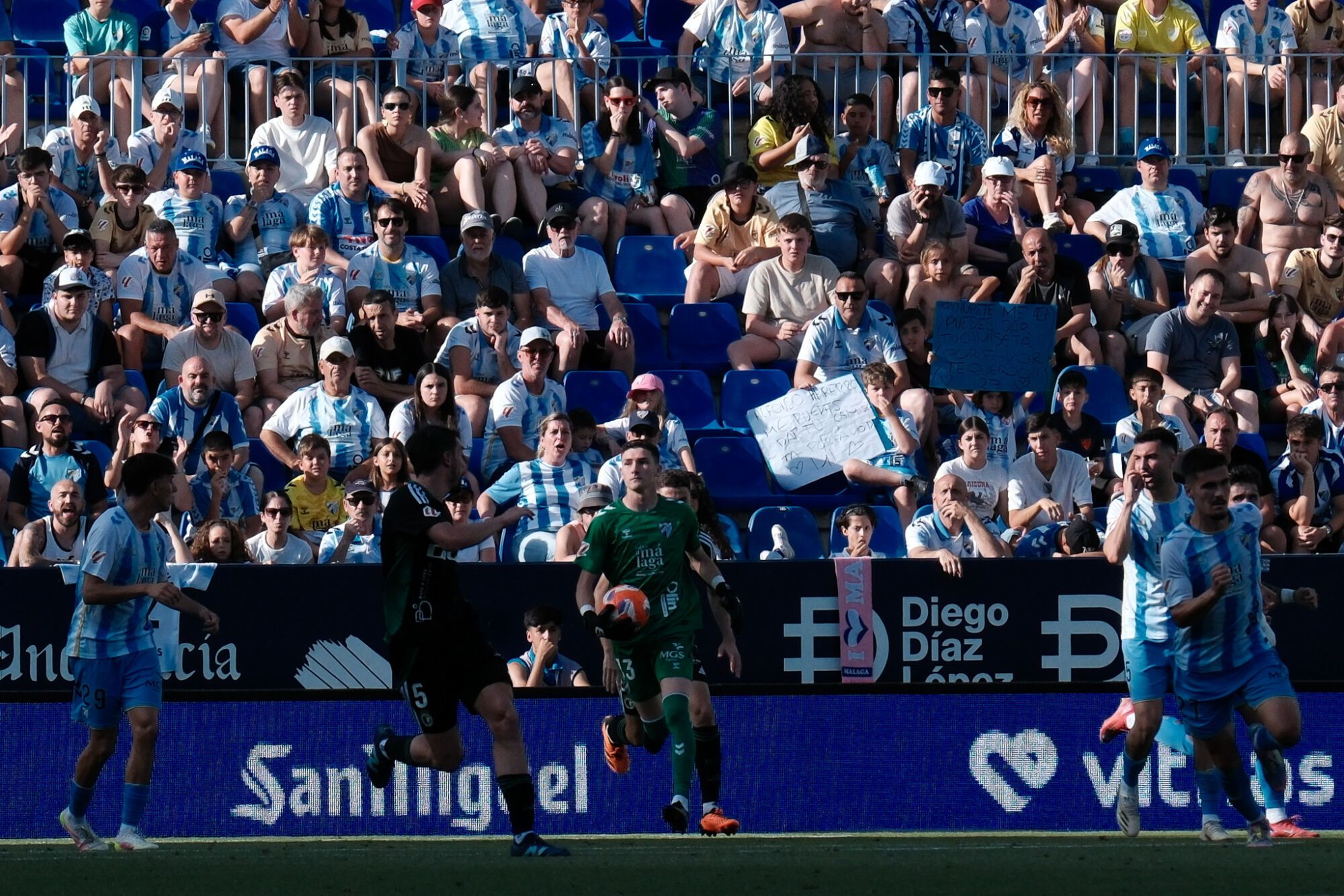 Málaga CF - Burgos CF. Jornada 42, Liga Hypermotion