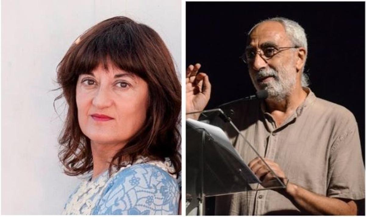 Els poetes Rosa Arrazola i Jordi Roig