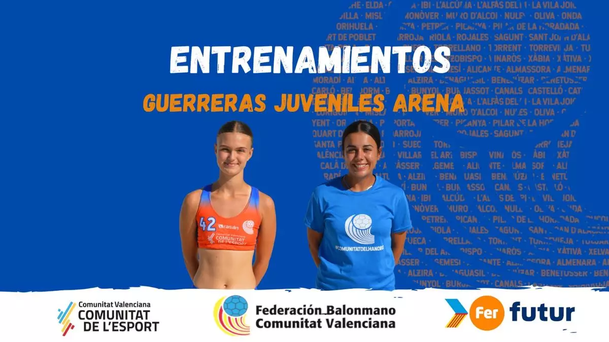 África Cruanyes y Elena Hierro, convocadas con las Guerreras Juveniles de la Arena