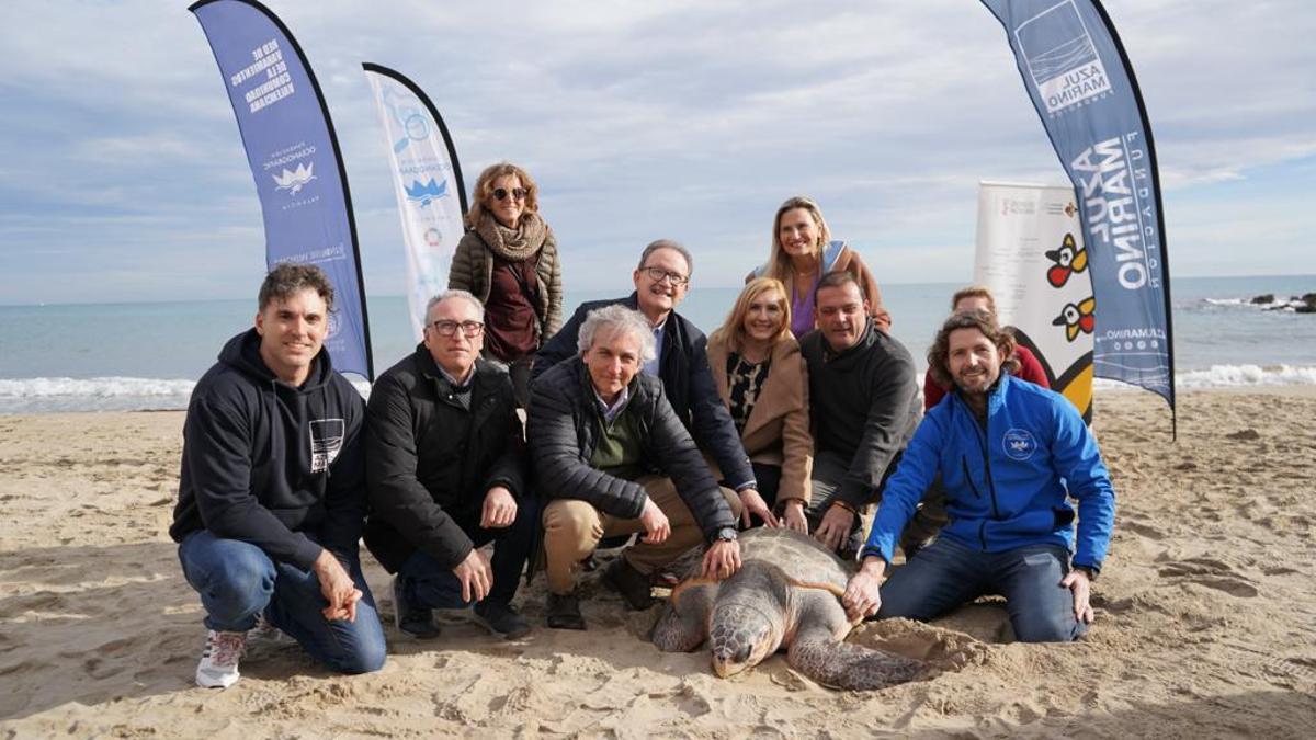 Liberación de la tortuga en la Serra d'Irta