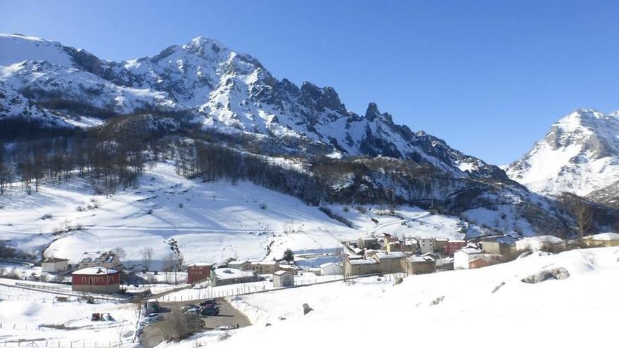 Sotres (Cabrales), esta mañana.