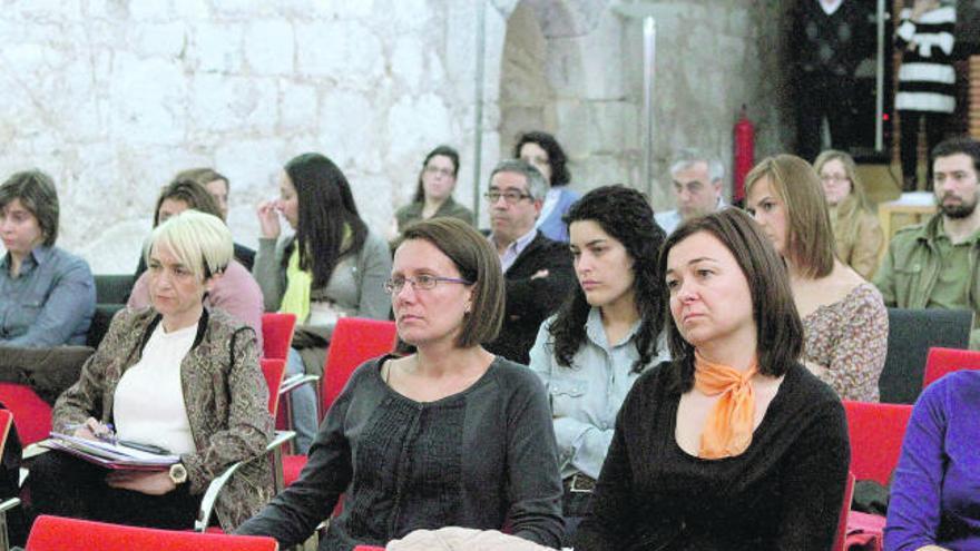 Agentes de desarrollo local y personas vinculadas al mundo rural, ayer en la Fundación Rei Afonso Henriques.