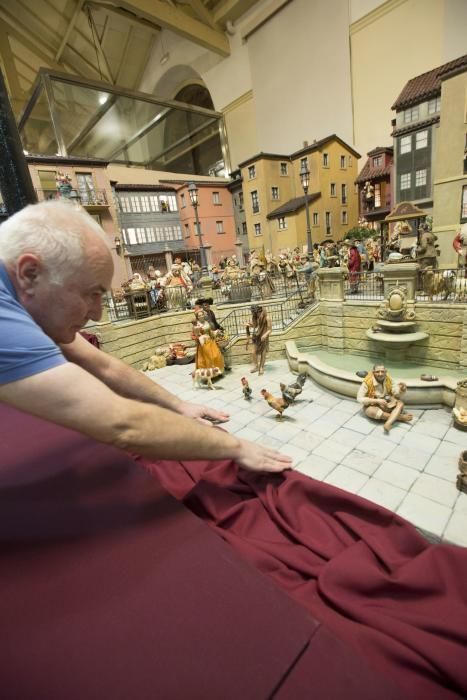 Belén ambientado en la ciudad de Oviedo