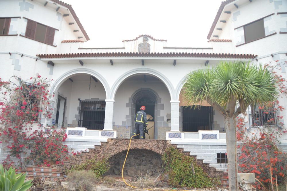 Incendio en la finca de San Rafael (Telde)