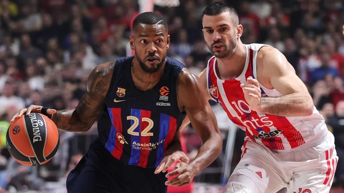 Cory Higgins, en un partido ante Estrella Roja