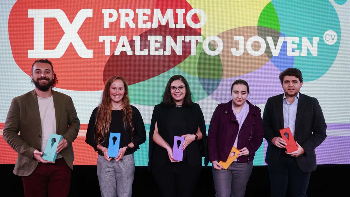 Los ganadores y ganadoras de la novena edición de los Premios Talento Joven.