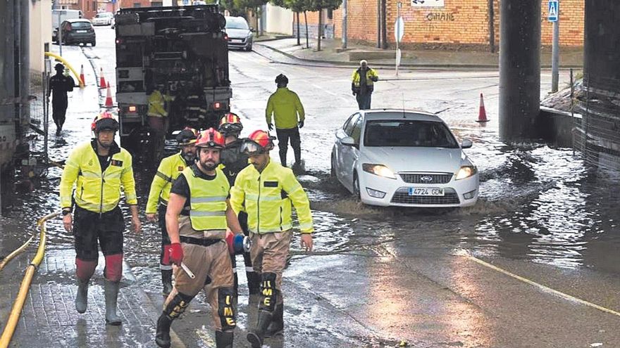 La dana golpea a Aragón, Cataluña y norte de la Comunidad Valenciana