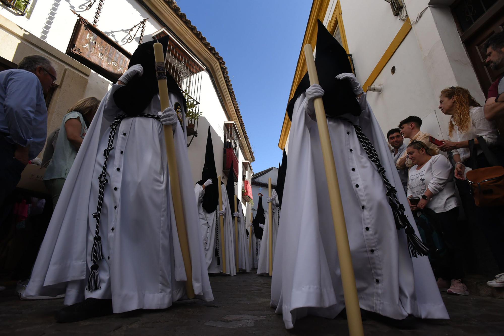 La hermandad del Perdón serpentea camino de la Catedral