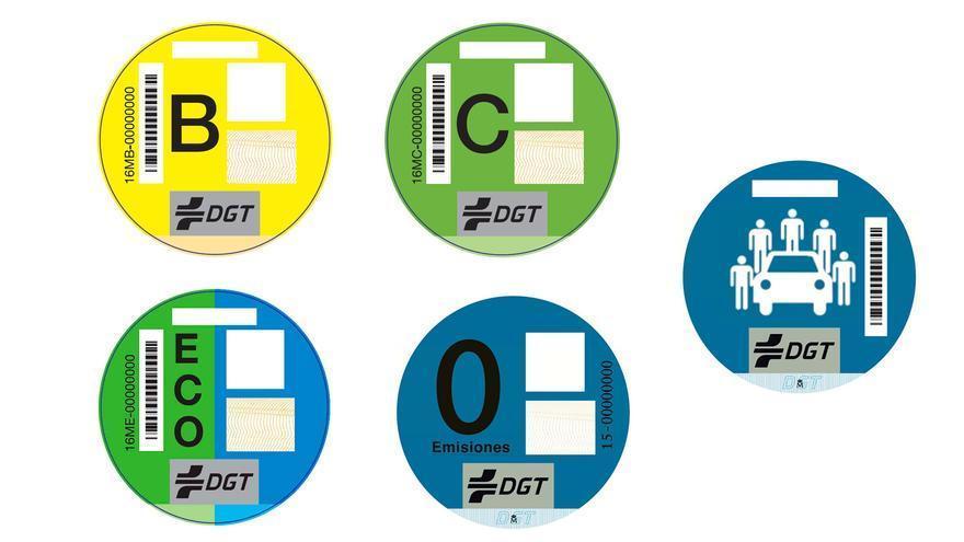 Etiquetes ambientals de la DGT