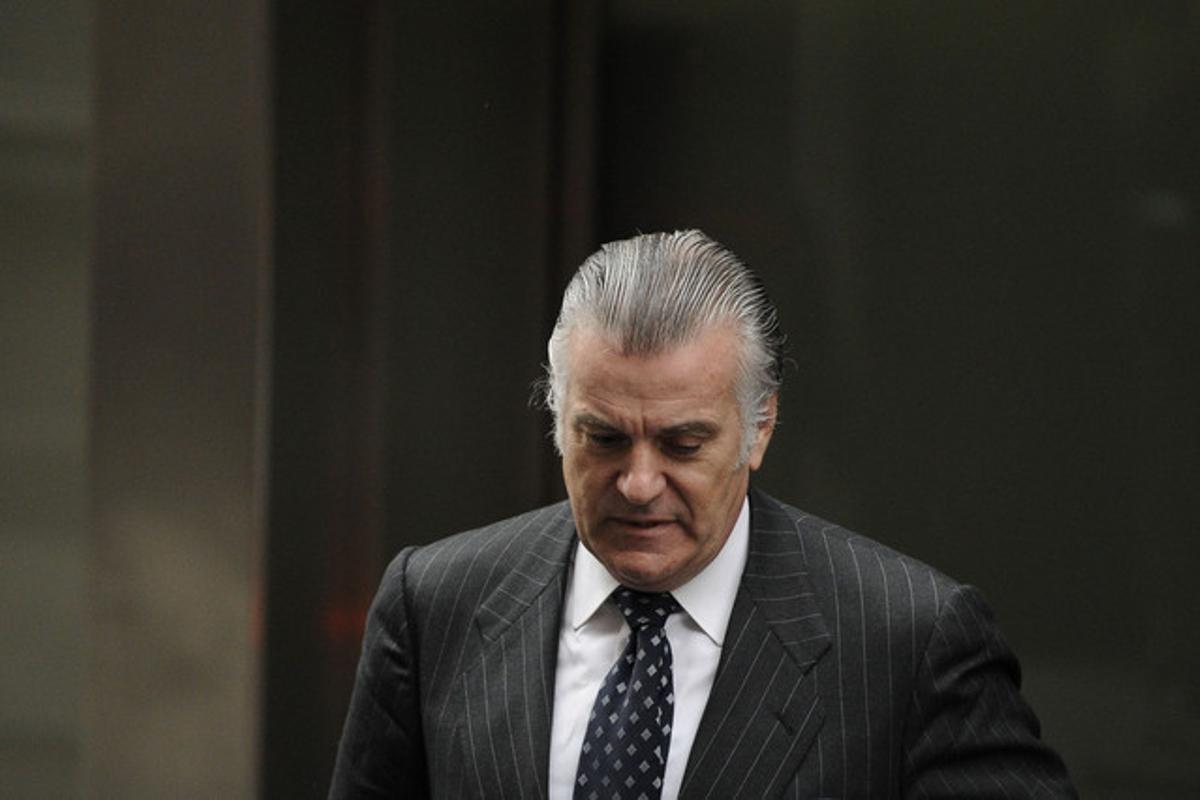 Imatge del 22 de març de Bárcenas, després de declarar a l’Audiència Nacional.