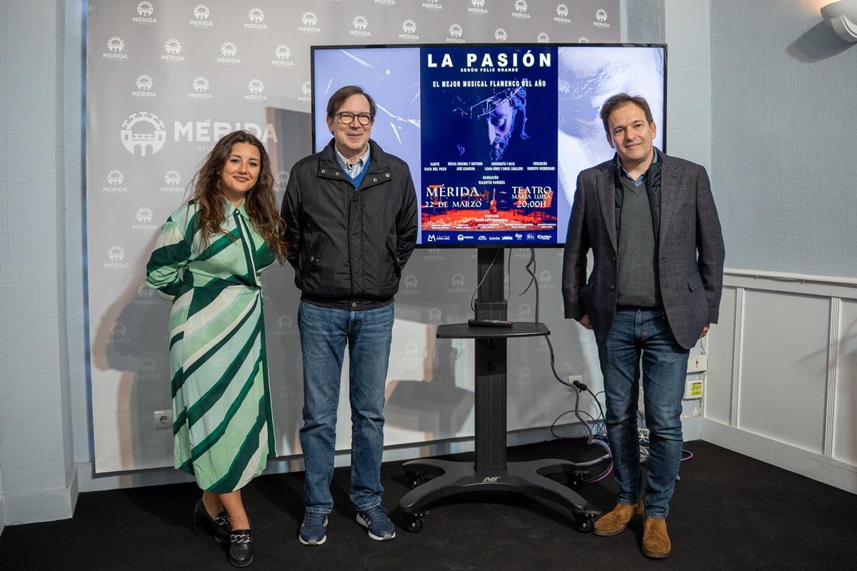Presentación del musical, este viernes, en Mérida.