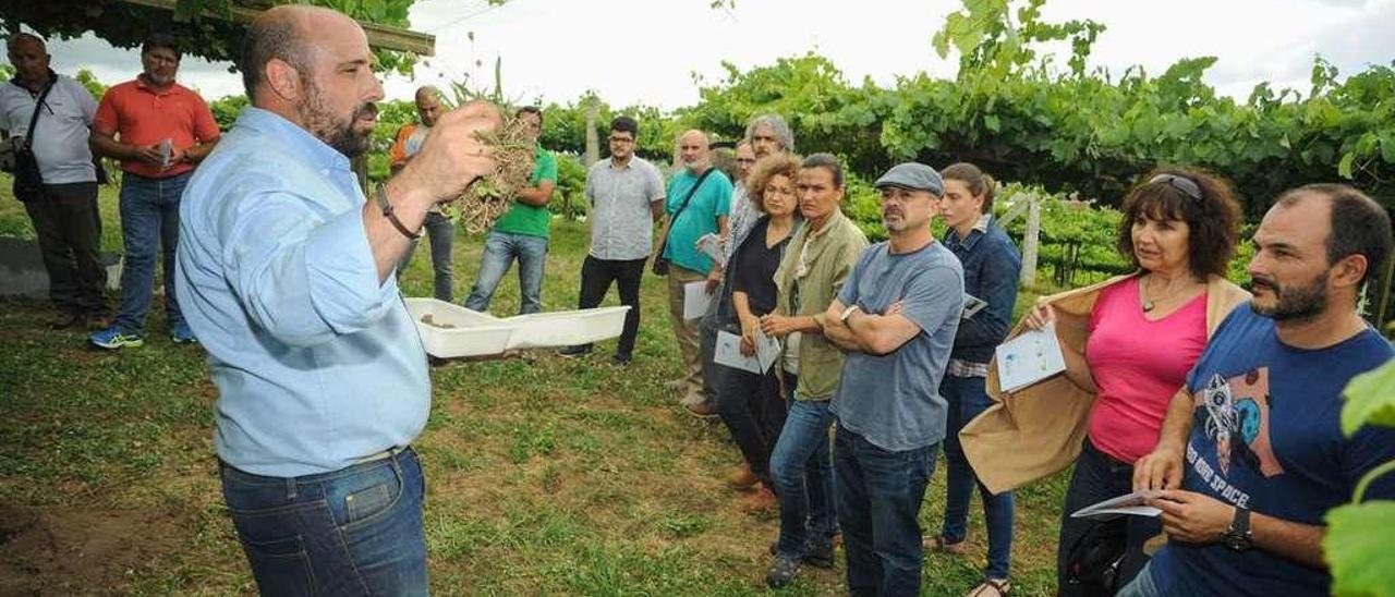 Asistentes a los cursos que impartió Aepla en Ribadumia. // Iñaki Abella