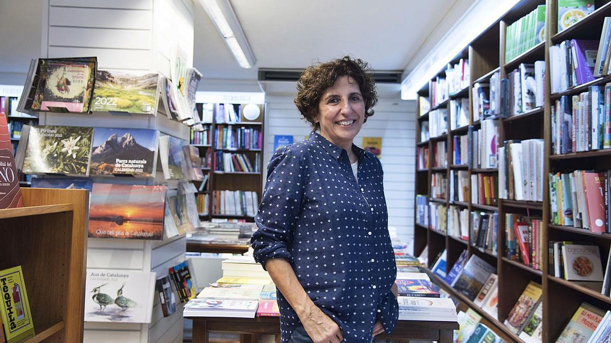 Sílvia Soler va ser ahir a Manresa per parlar a la Llibreria Parcir de la seva darrera novel·la