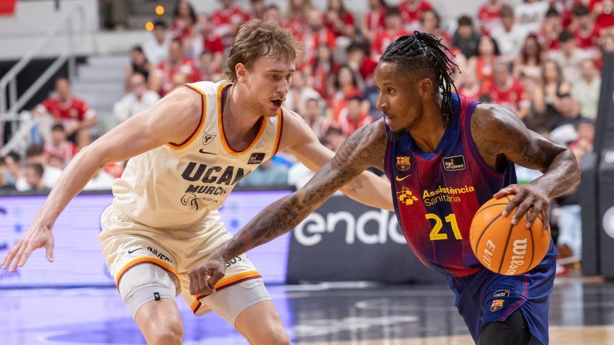 Will Clyburn, en el partido ante el UCAM Murcia