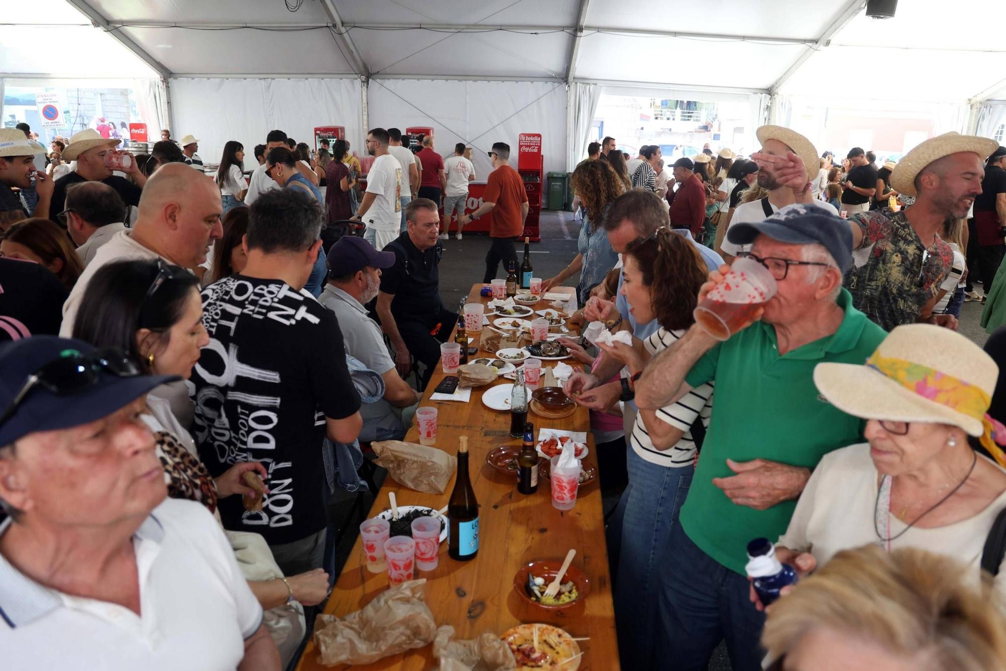 La Festa do Marisco de O Grove, esta mañana.