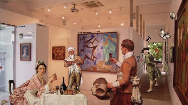 Inauguración de una muestra sobre Jorge Rodríguez en Gáldar
