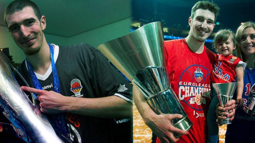 De Colo, en su época en el Valencia Basket y ahora en el CSKA.