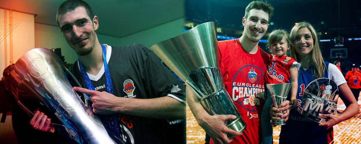 De Colo, en su época en el Valencia Basket y ahora en el CSKA.