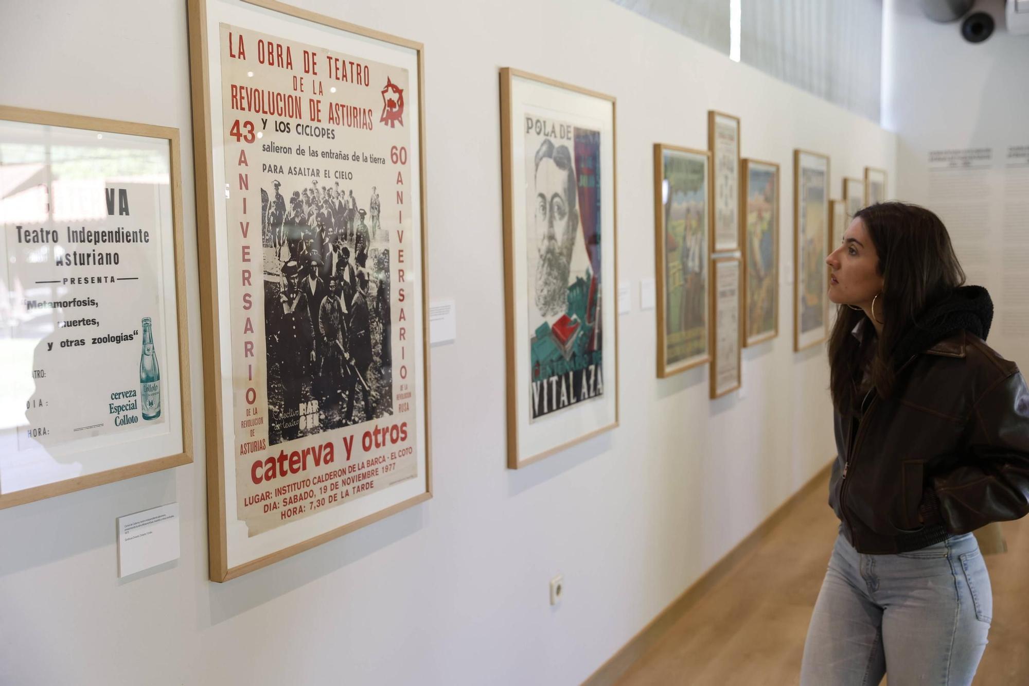 Exposición de carteles de teatro asturiano en el Muséu del Pueblu d'Asturies