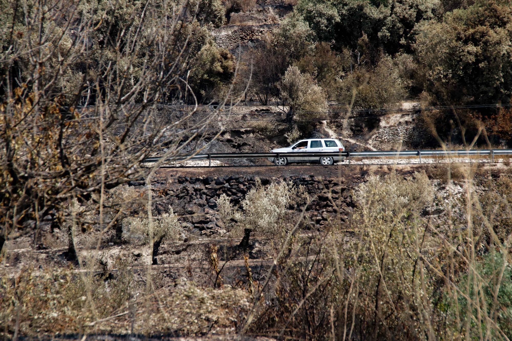 Los Bomberos prevén estabilizar el incendio de la Vall d'Ebo en las próximas horas