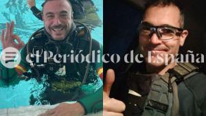 Miguel Ángel y David, los guardias civiles fallecidos que fueron mbestidos por una narcolancha en Cádiz.