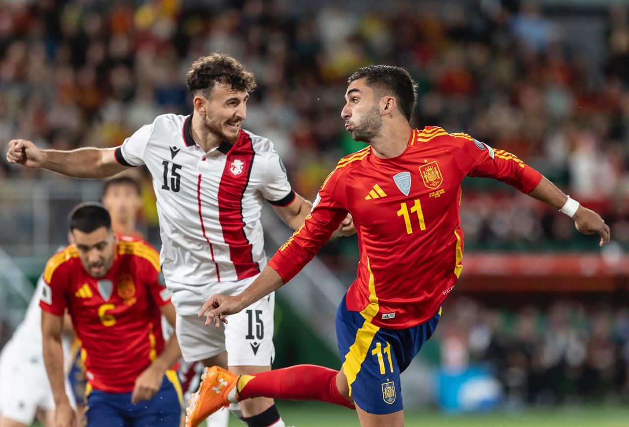 España - Georgia, en imágenes