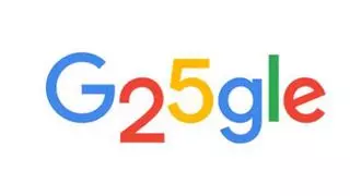 El 'doodle' del día celebra los 25 años del popular buscador