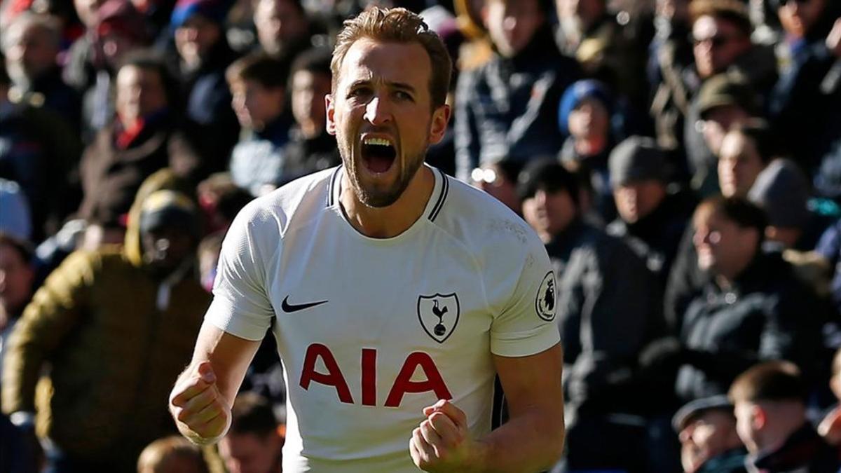 Harry Kane celebra el gol de la victoria ante el Crystal Palace