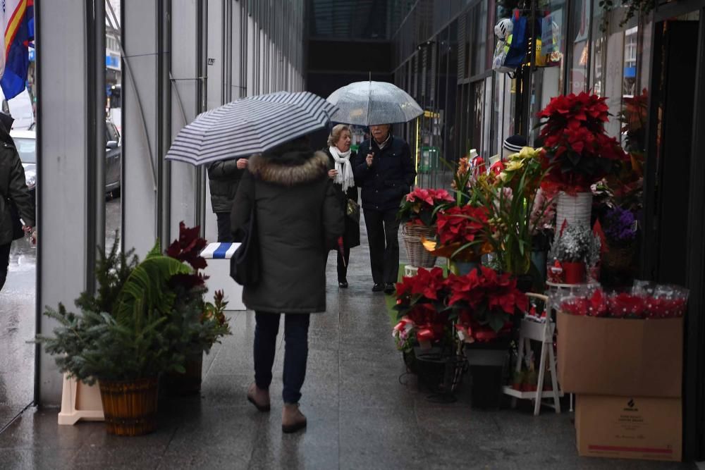 Temporal con alerta naranja por viento en A Coruña